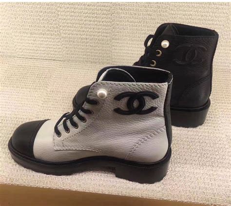 boots chanel platinum|Chanel platform boots.